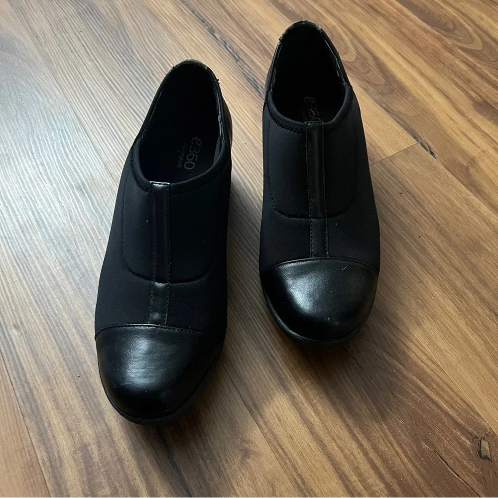 E360 Easy Spirit Women's Black Shoes Size 6